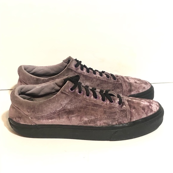 purple velvet vans